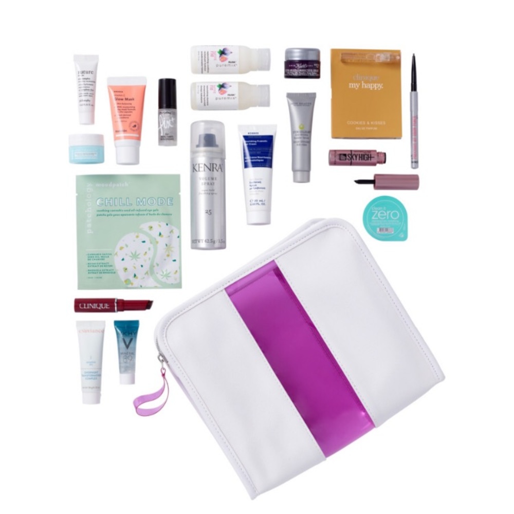 🎀18 Piece Beauty Sampler and Makeup Bag